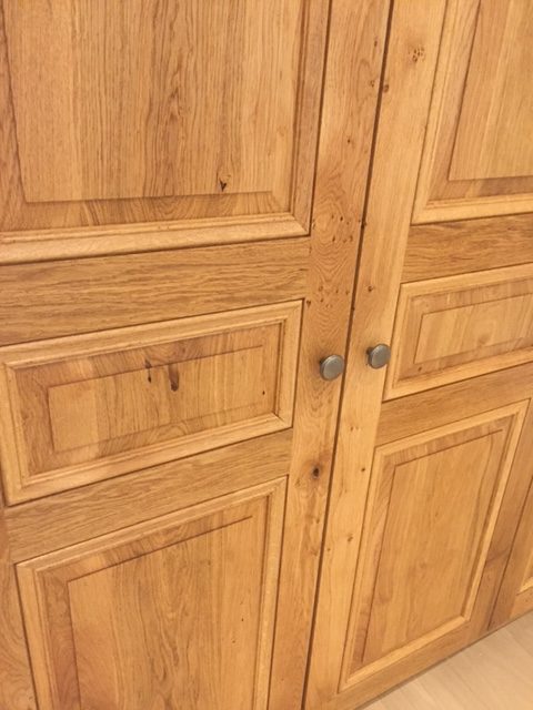 Wooden doors with inset